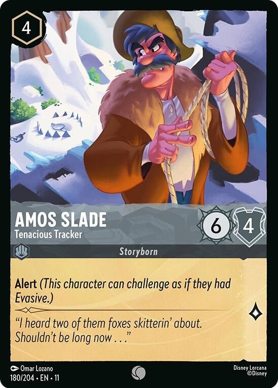 Disney Lorcana Amos Slade - Tenacious Tracker (180/204) by LAB7 Malta, Europe