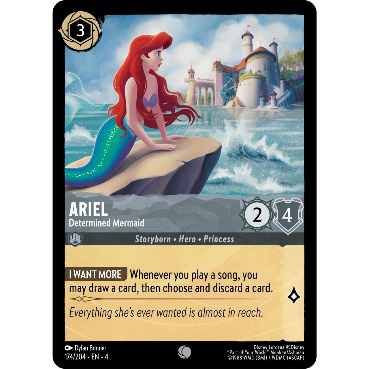 Ravensburger Ariel - Determined Mermaid (174/204) (Ursula's Return) by LAB7 Malta, Europe