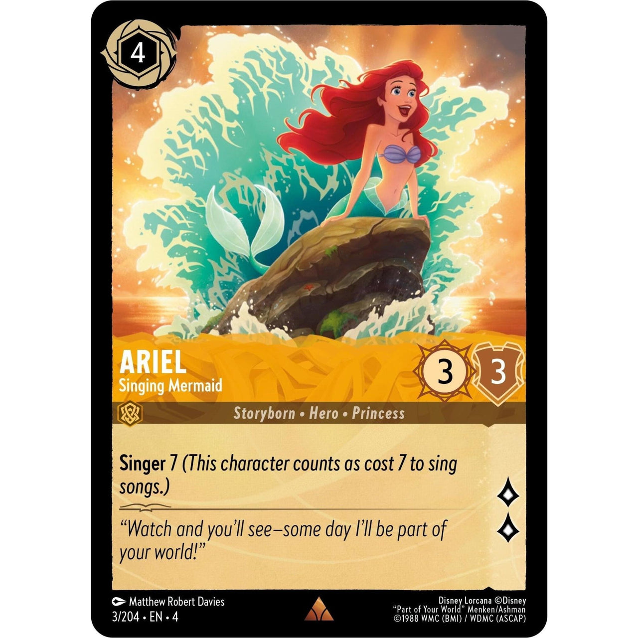 Ravensburger Ariel - Singing Mermaid (3/204) (Ursula's Return) by LAB7 Malta, Europe