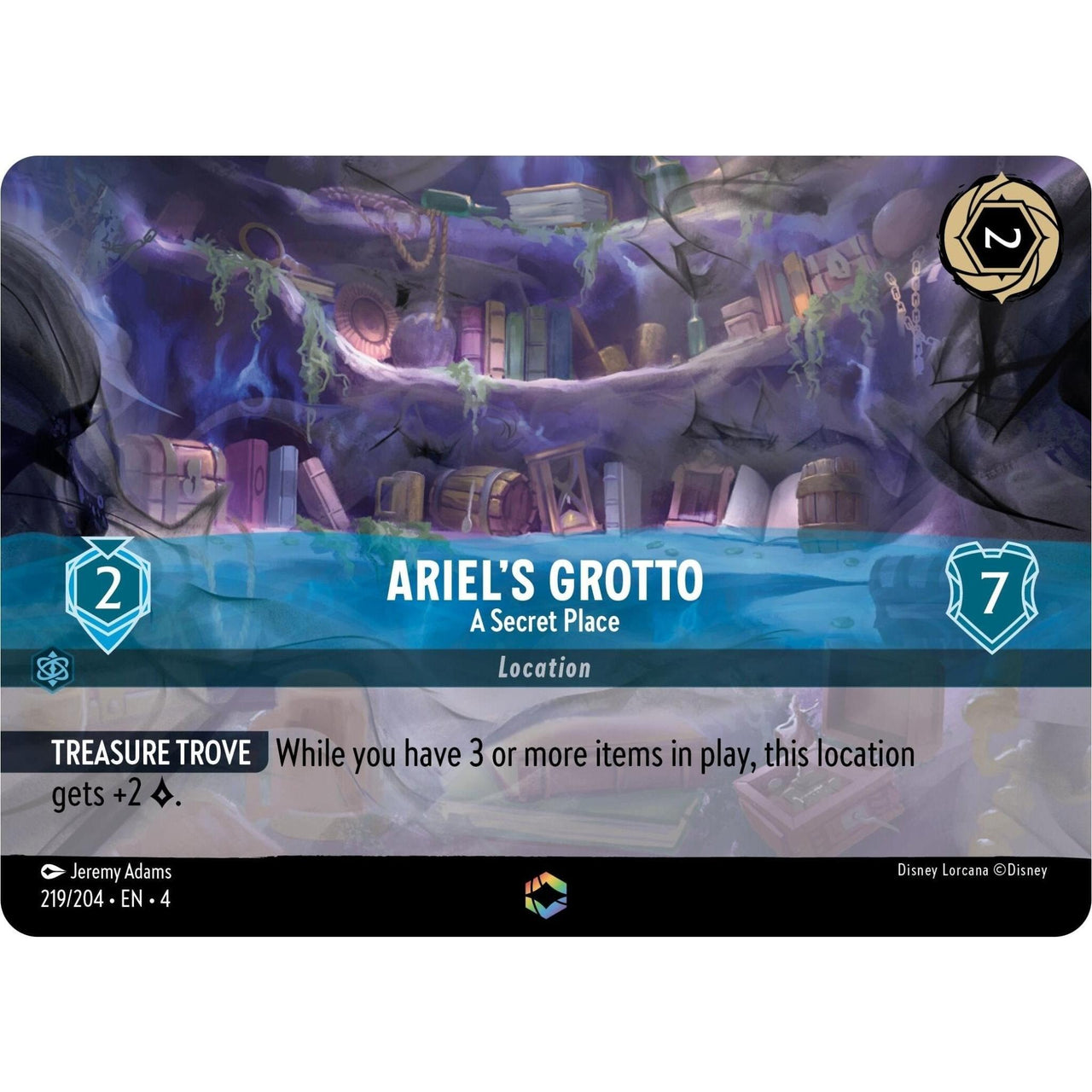 Ravensburger Ariel's Grotto - A Secret Place (Enchanted) (219/204) (Ursula's Return) by LAB7 Malta, Europe