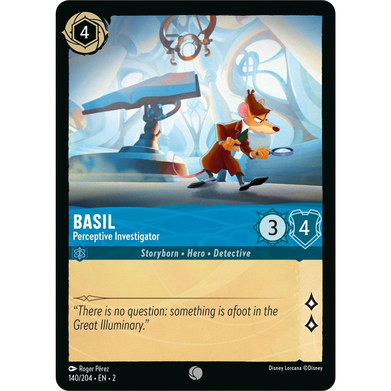 Ravensburger Basil - Perceptive Investigator (140/204) (Rise of the Floodborn) by LAB7 Malta, Europe