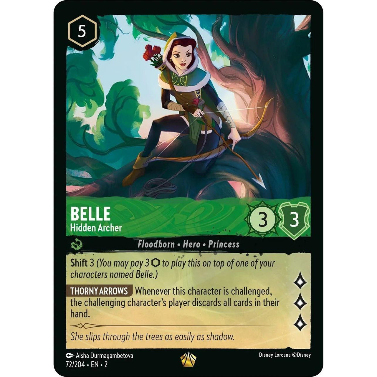 Ravensburger Belle - Hidden Archer (72/204) (Rise of the Floodborn) by LAB7 Malta, Europe