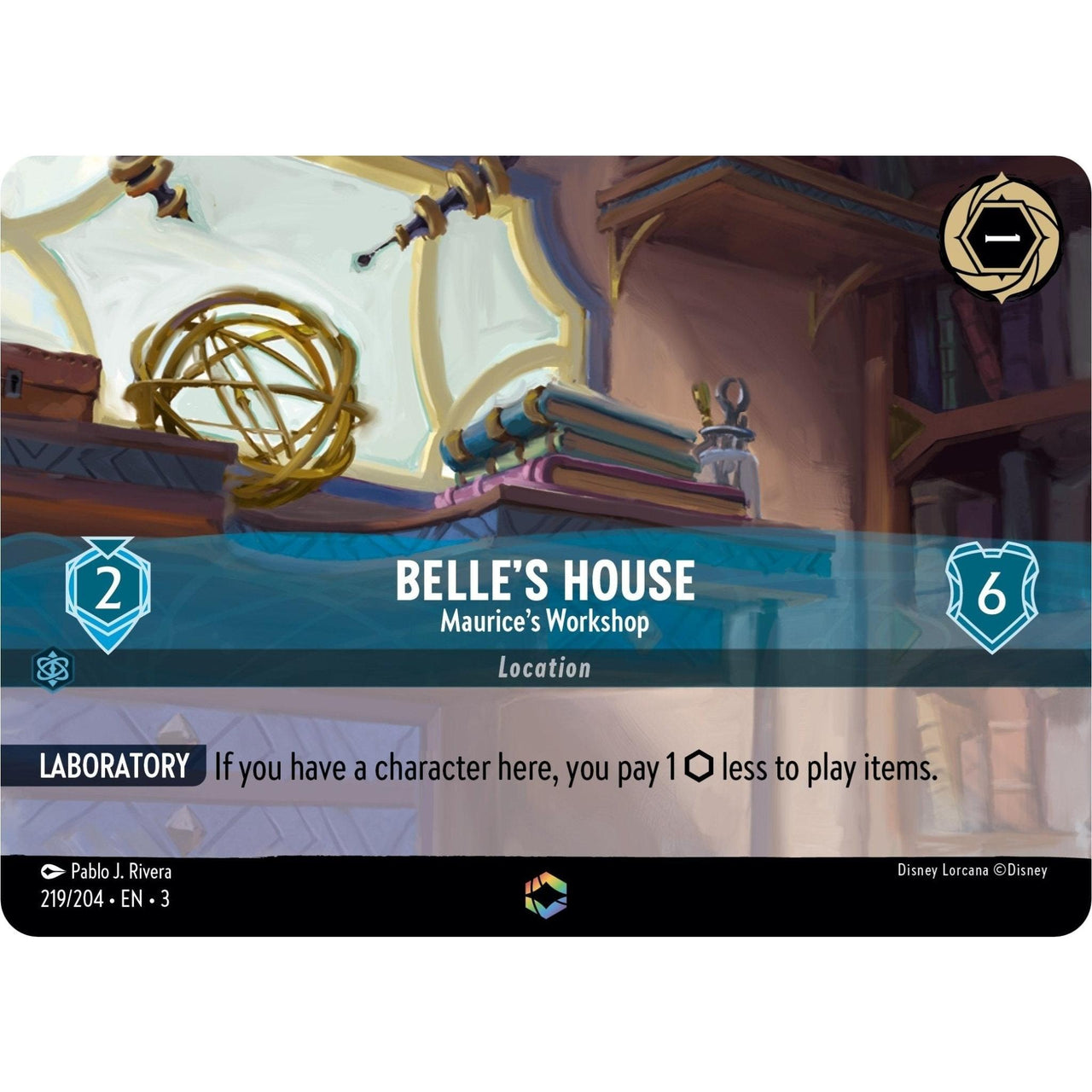 Ravensburger Belle's House - Maurice's Workshop (Enchanted) (219/204) (Into the Inklands) by LAB7 Malta, Europe