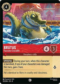 Ravensburger Brutus - Fearsome Crocodile (Foil) (125/204) (Reign of Jafar) by LAB7 Malta, Europe