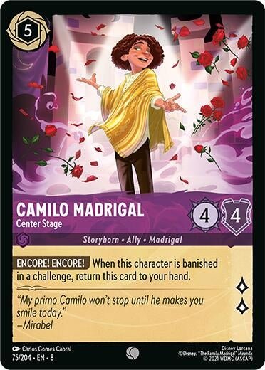 Ravensburger Camilo Madrigal - Center Stage (75/204) (Reign of Jafar) by LAB7 Malta, Europe