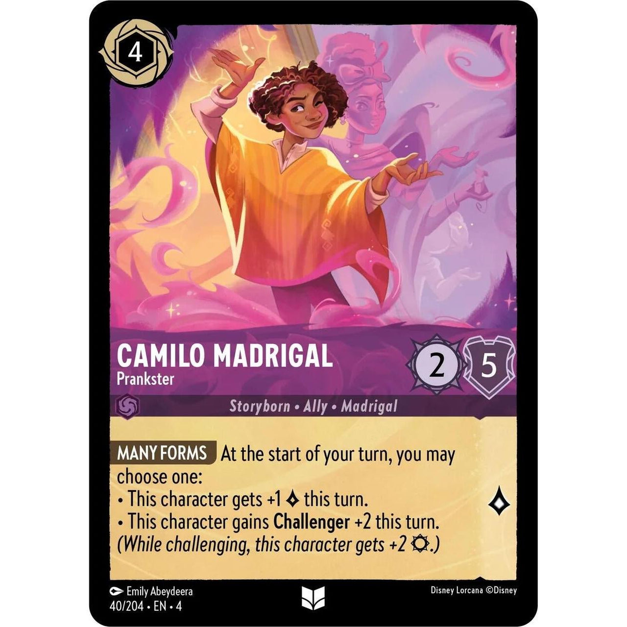 Ravensburger Camilo Madrigal - Prankster (40/204) (Ursula's Return) by LAB7 Malta, Europe