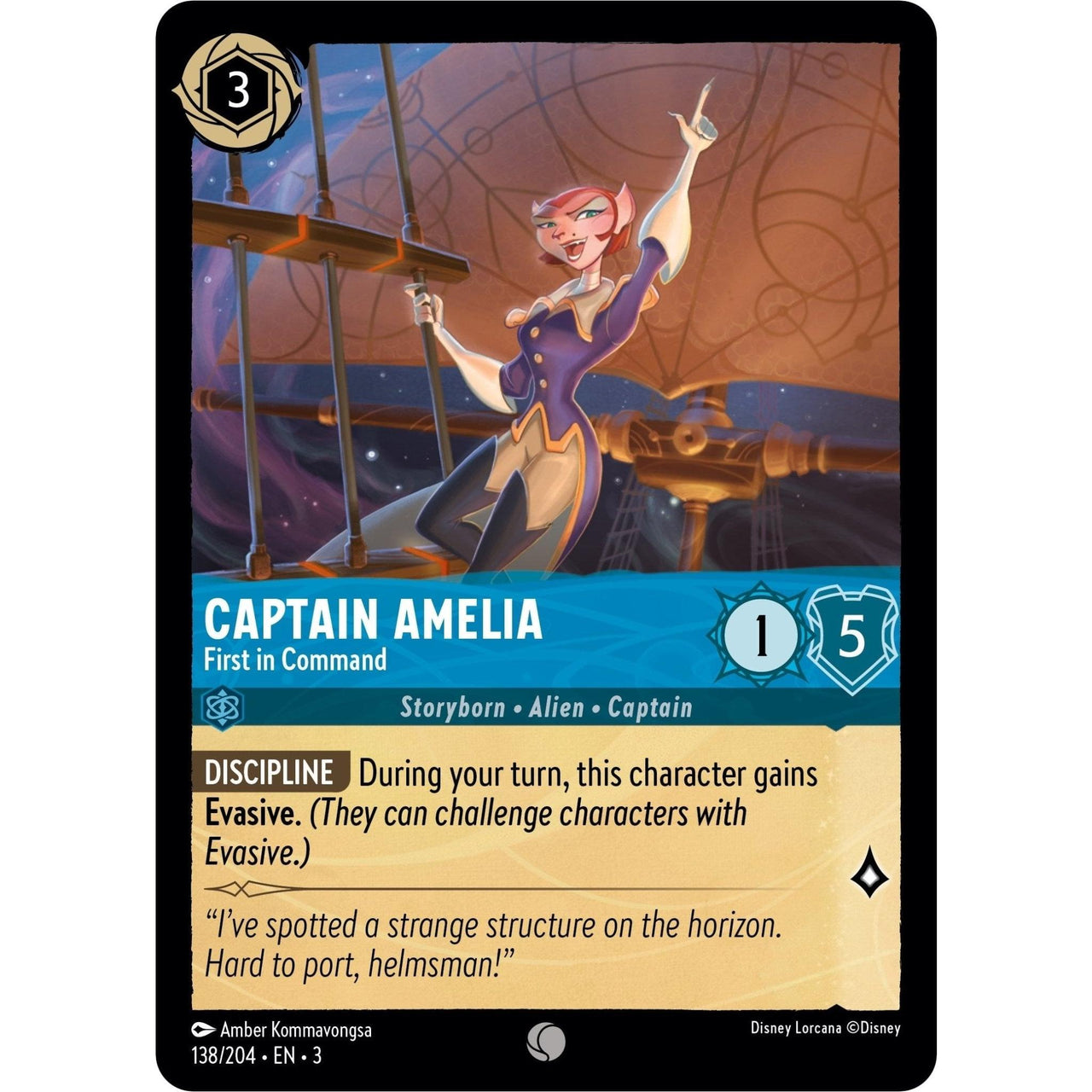 Ravensburger Captain Amelia - First in Command (138/204) (Into the Inklands) by LAB7 Malta, Europe