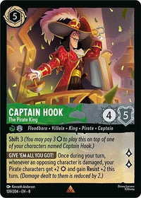 Ravensburger Captain Hook - The Pirate King (109/204) (Reign of Jafar) by LAB7 Malta, Europe