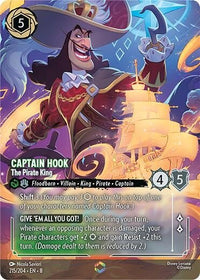 Ravensburger Captain Hook - The Pirate King (Enchanted) (215/204) (Reign of Jafar) by LAB7 Malta, Europe