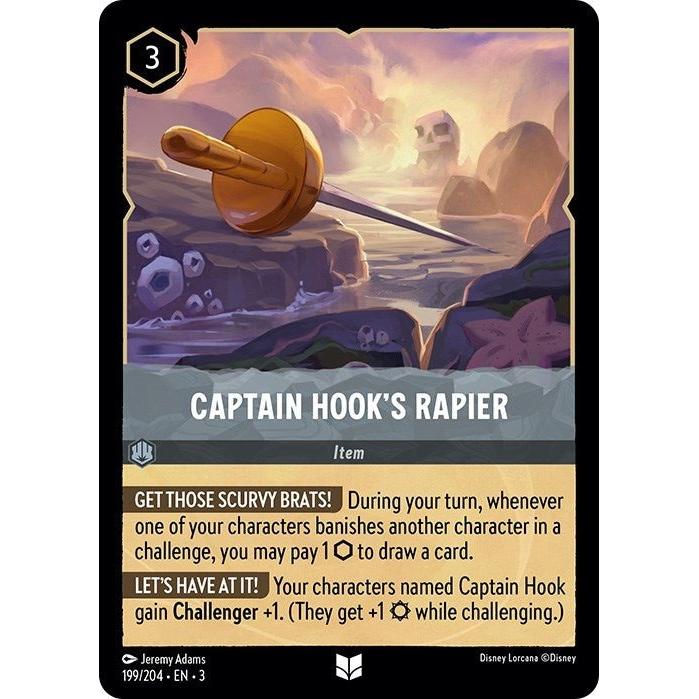 Ravensburger Captain Hook's Rapier (199/204) (Into the Inklands) by LAB7 Malta, Europe