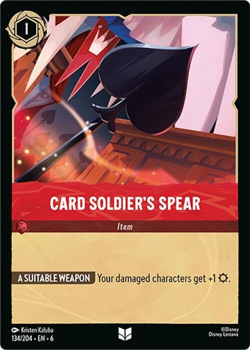 Ravensburger Card Soldier's Spear (134/204) (Azurite Sea) by LAB7 Malta, Europe
