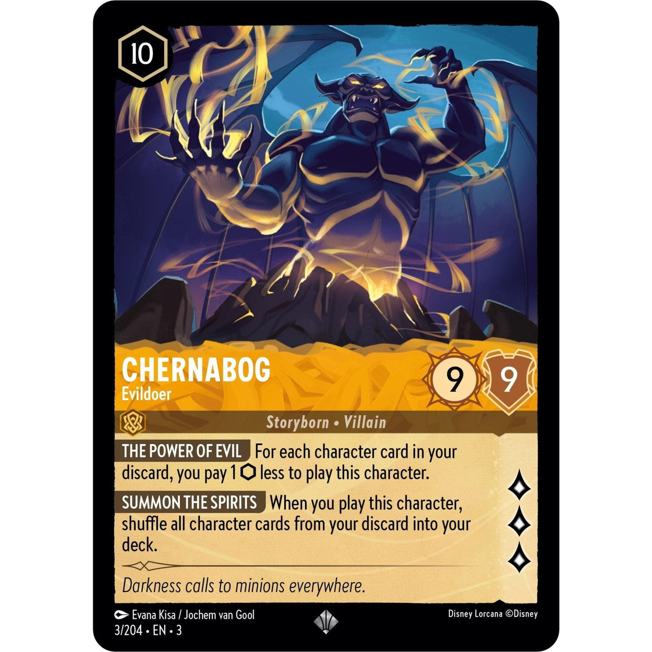 Ravensburger Chernabog - Evildoer (3/204) (Into the Inklands) by LAB7 Malta, Europe