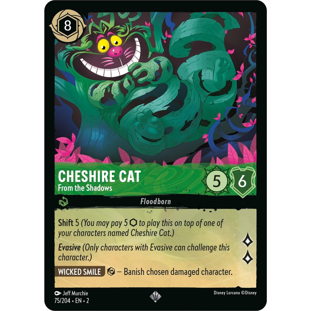 Ravensburger Cheshire Cat - From the Shadows (75/204) (Rise of the Floodborn) by LAB7 Malta, Europe
