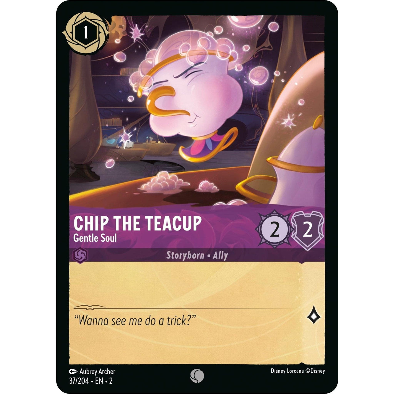 Ravensburger Chip the Teacup - Gentle Soul (37/204) (Rise of the Floodborn) by LAB7 Malta, Europe