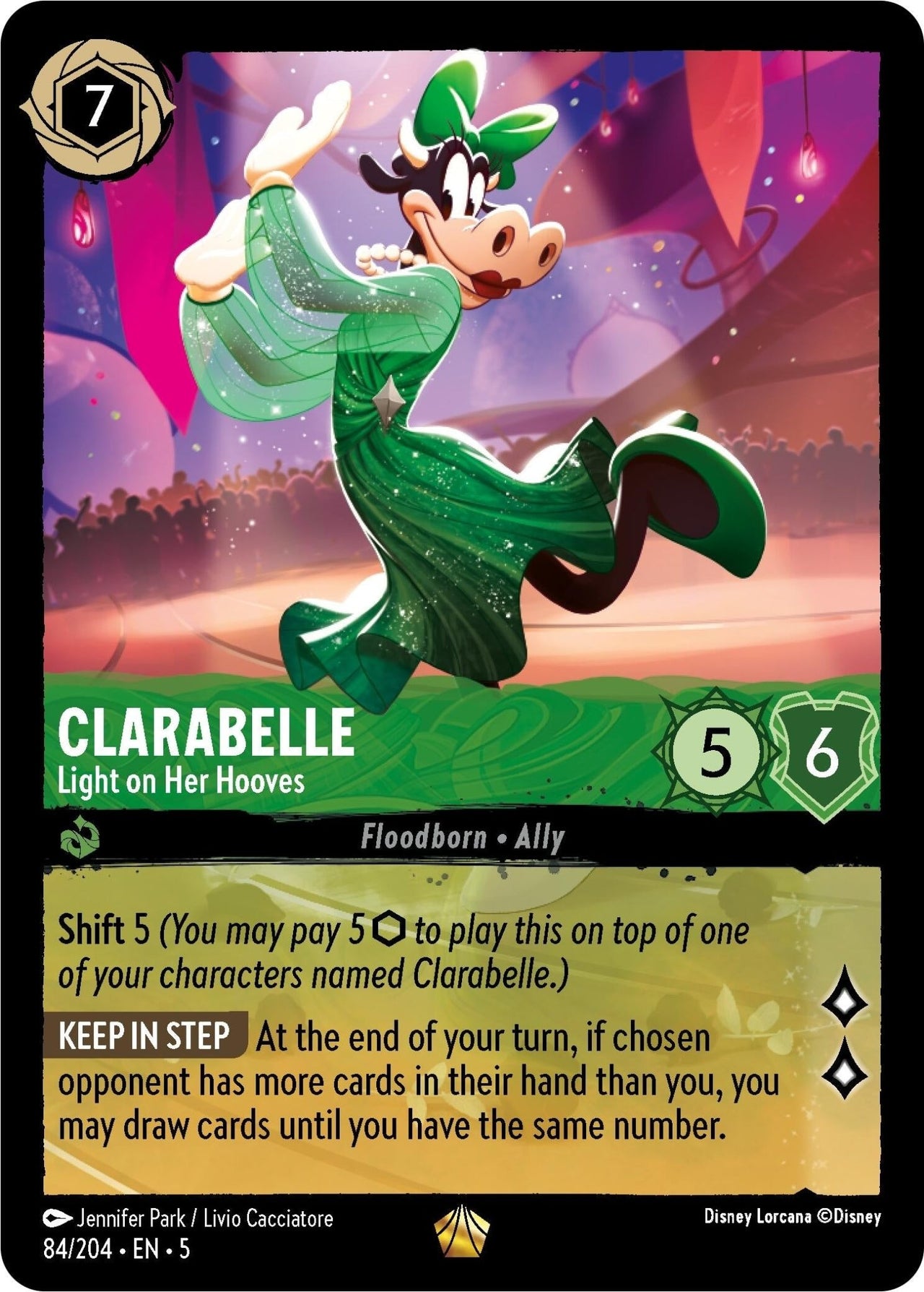 Ravensburger Clarabelle - Light on Her Hooves (84/204) (Shimmering Skies) by LAB7 Malta, Europe