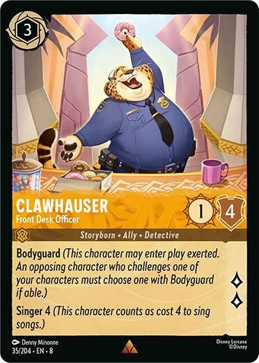 Ravensburger Clawhauser - Front Desk Officer (35/204) (Reign of Jafar) by LAB7 Malta, Europe