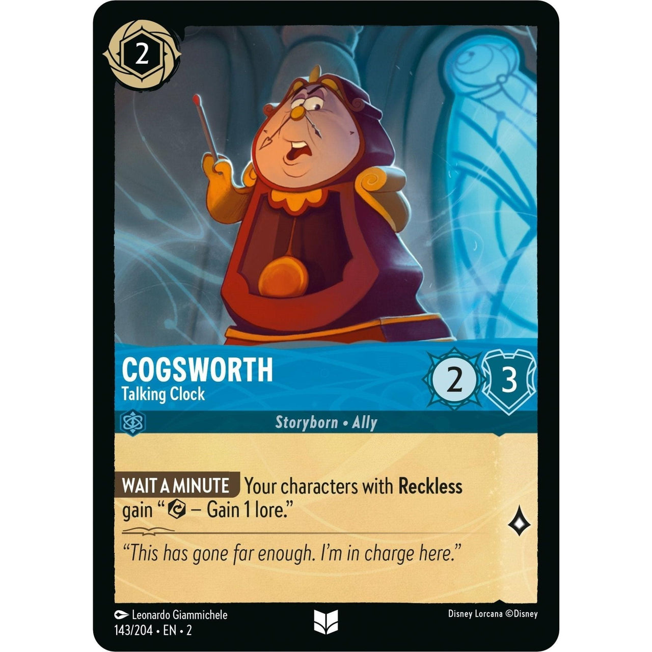 Ravensburger Cogsworth - Talking Clock (143/204) (Rise of the Floodborn) by LAB7 Malta, Europe