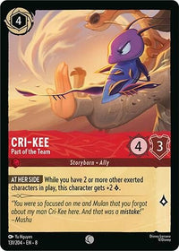 Ravensburger Cri - Kee - Part of the Team (131/204) (Reign of Jafar) by LAB7 Malta, Europe