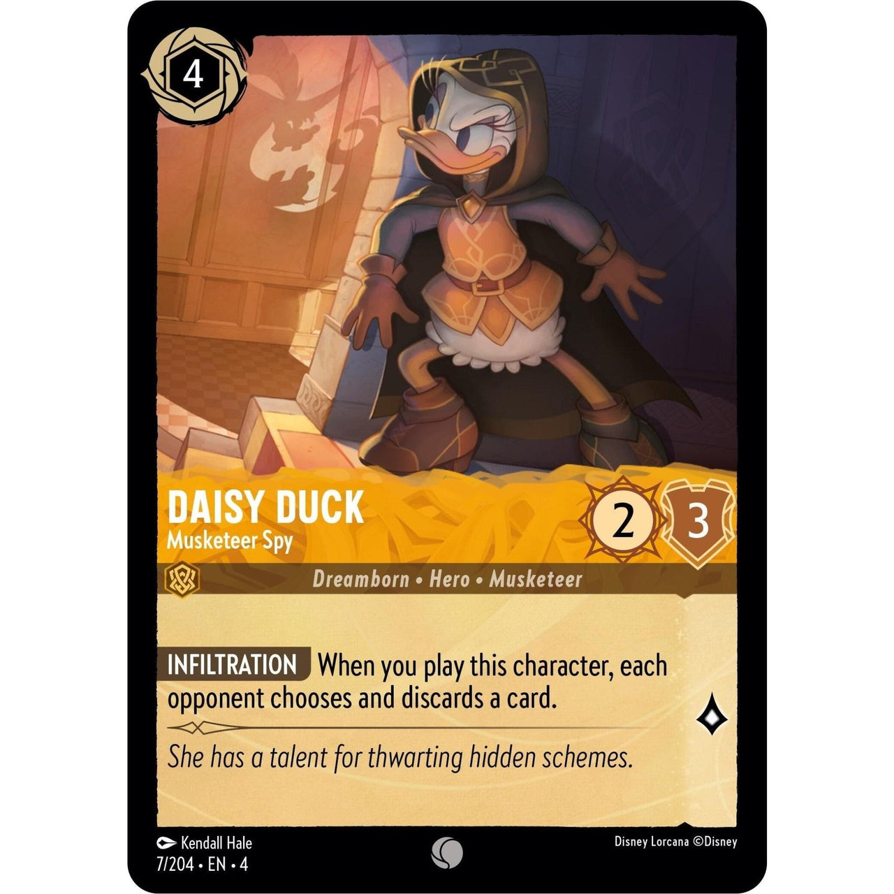 Ravensburger Daisy Duck - Musketeer Spy (7/204) (Ursula's Return) by LAB7 Malta, Europe