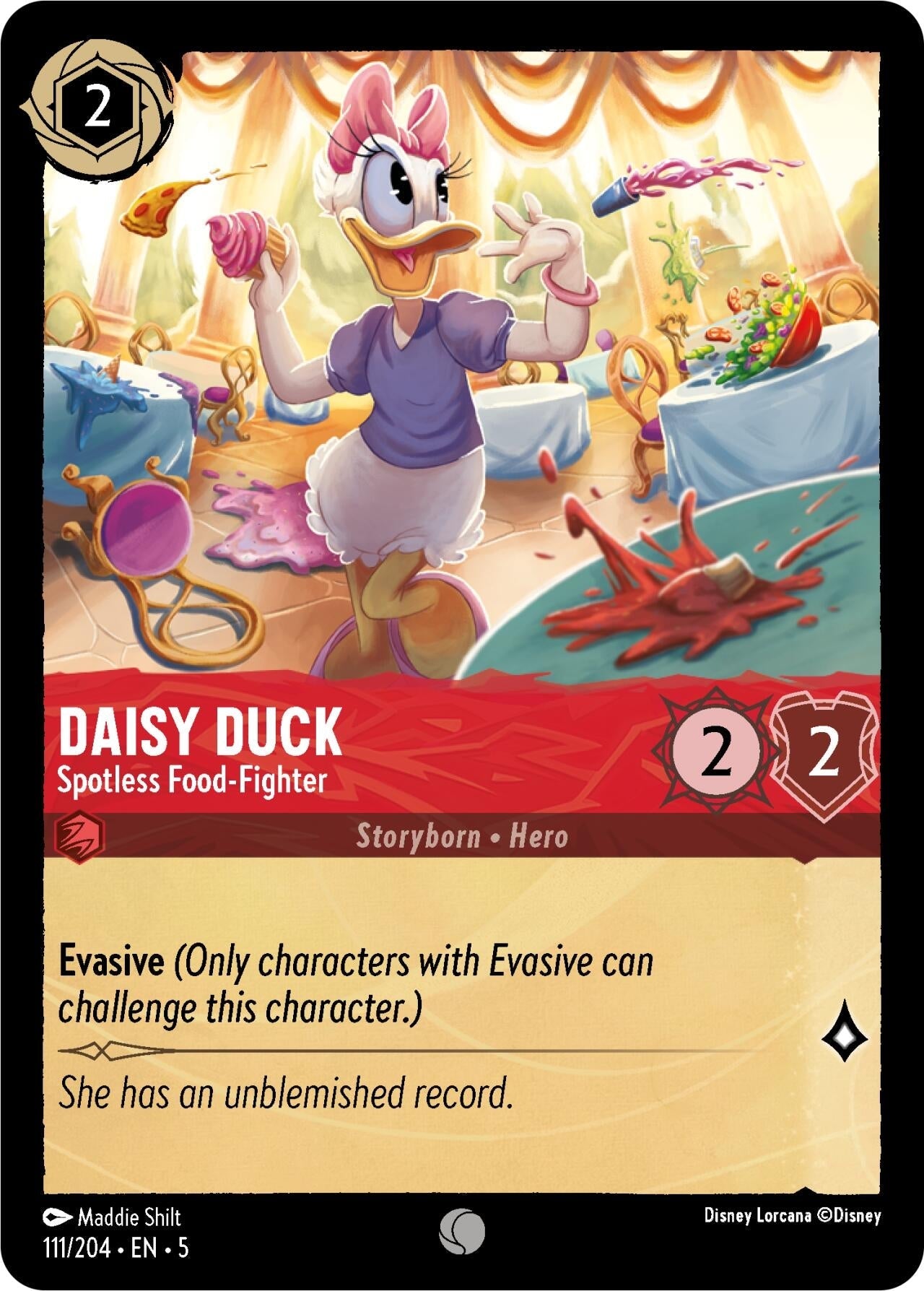 Ravensburger Daisy Duck - Spotless Food - Fighter (111/204) (Shimmering Skies) by LAB7 Malta, Europe