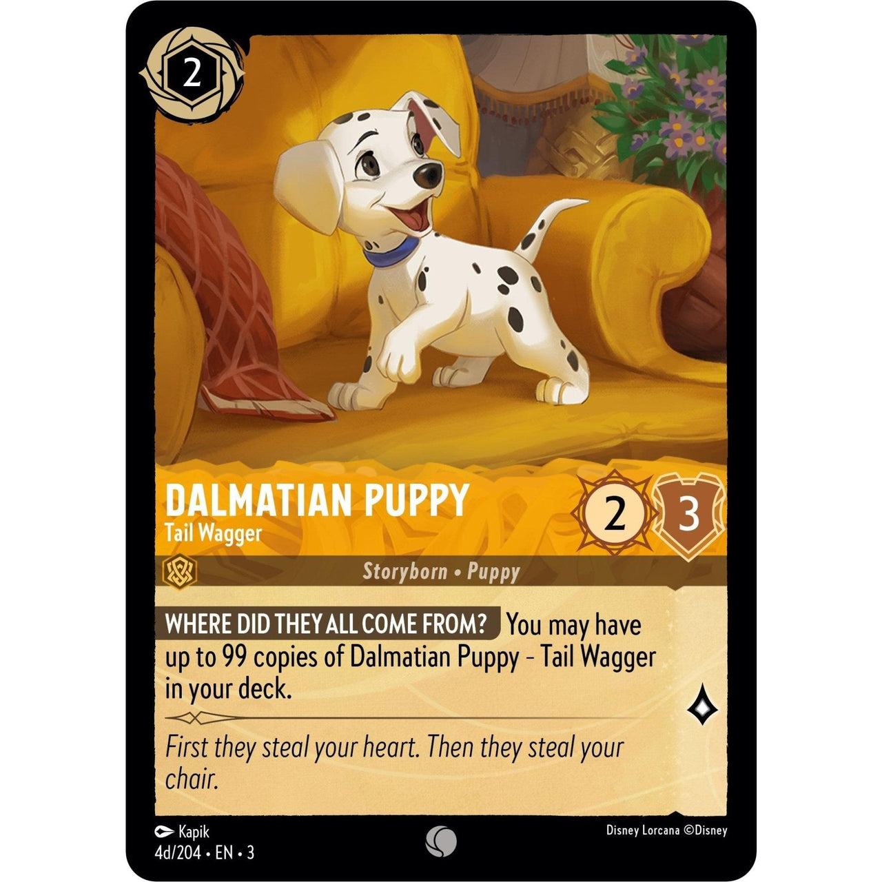 Ravensburger Dalmatian Puppy - Tail Wagger (4d/204) (4d/204) (Into the Inklands) by LAB7 Malta, Europe