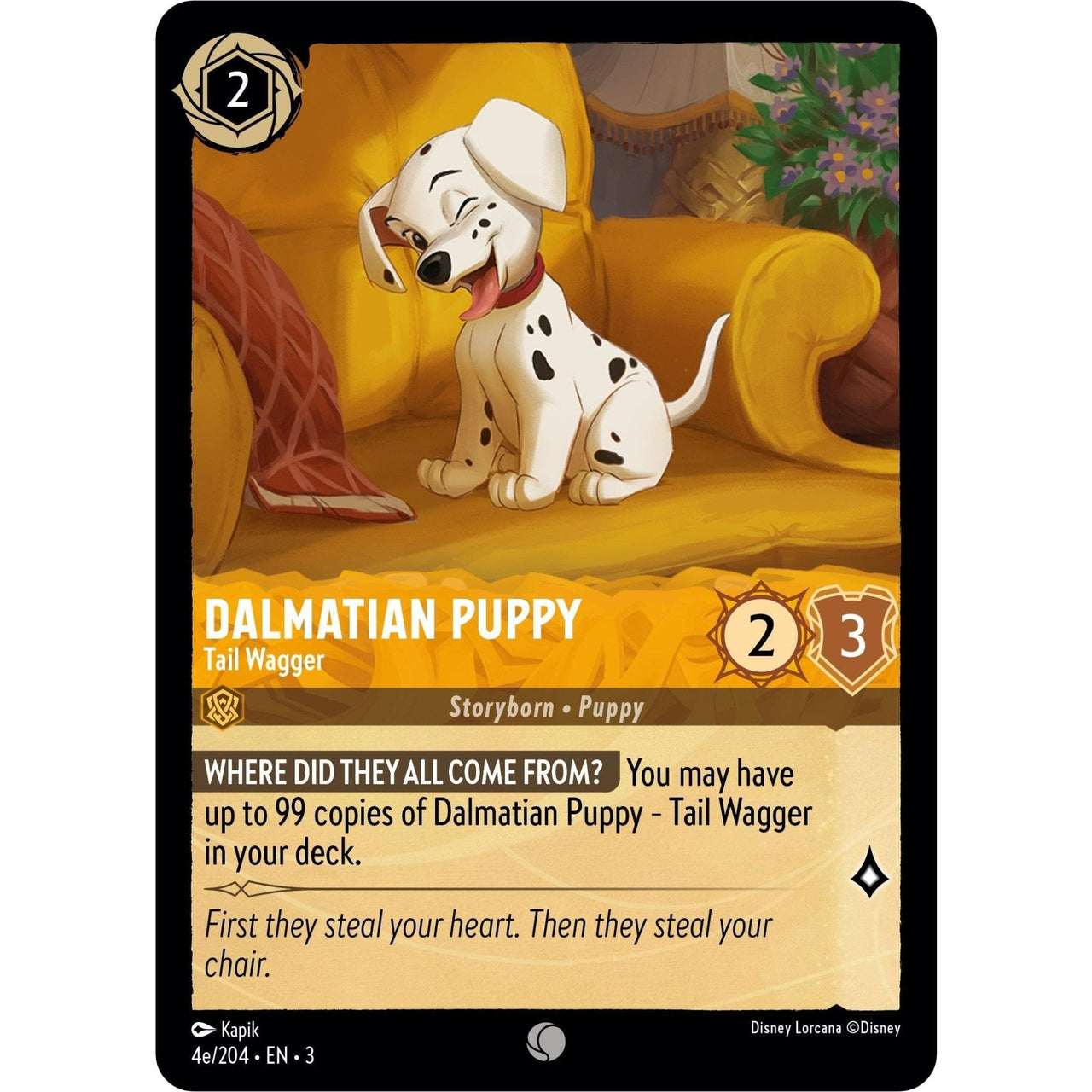Ravensburger Dalmatian Puppy - Tail Wagger (4e/204) (4e/204) (Into the Inklands) by LAB7 Malta, Europe