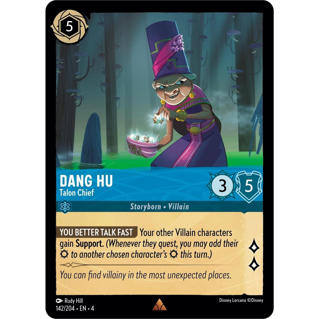 Ravensburger Dang Hu - Talon Chief (142/204) (Ursula's Return) by LAB7 Malta, Europe