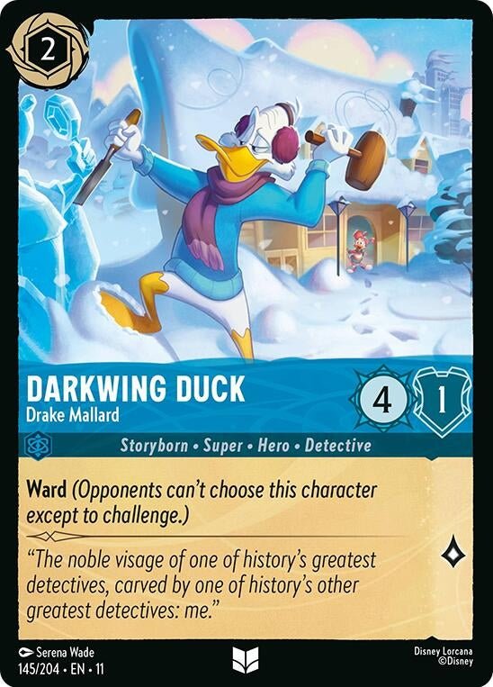 Disney Lorcana Darkwing Duck - Drake Mallard (145/204) by LAB7 Malta, Europe