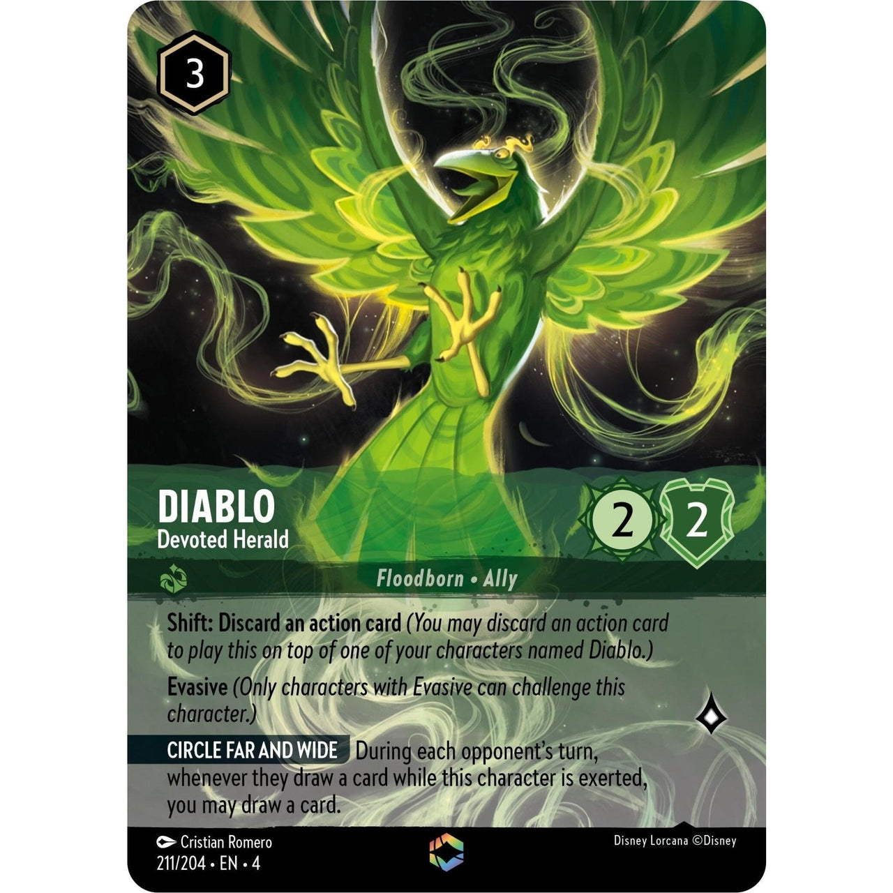 Ravensburger Diablo - Devoted Herald (Enchanted) (211/204) (Ursula's Return) by LAB7 Malta, Europe