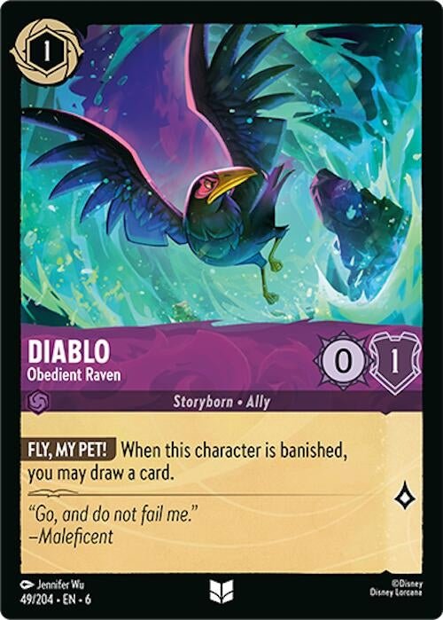 Ravensburger Diablo - Obedient Raven (49/204) (Azurite Sea) by LAB7 Malta, Europe