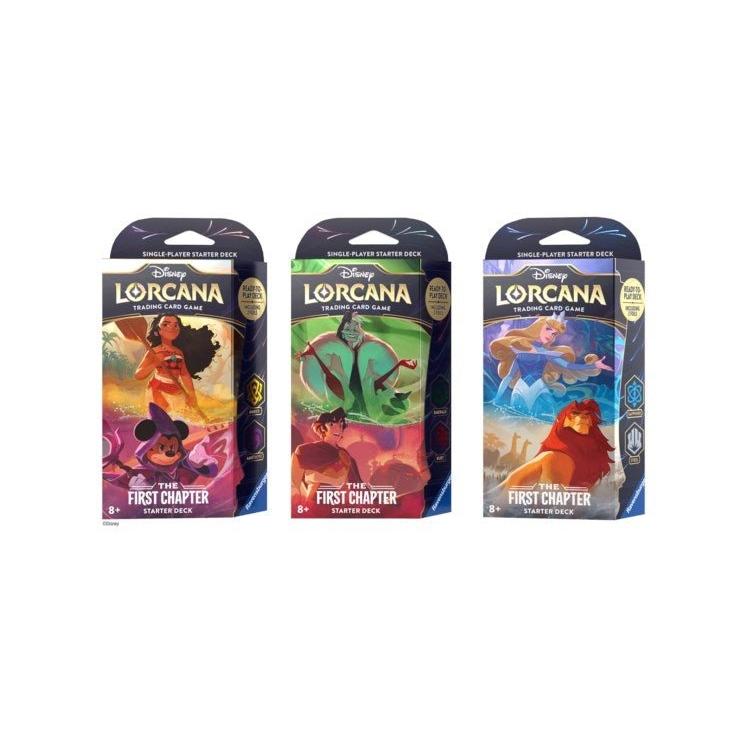 Disney Lorcana Disney Lorcana: The First Chapter Starter Deck [Set of 3] by LAB7 Malta, Europe
