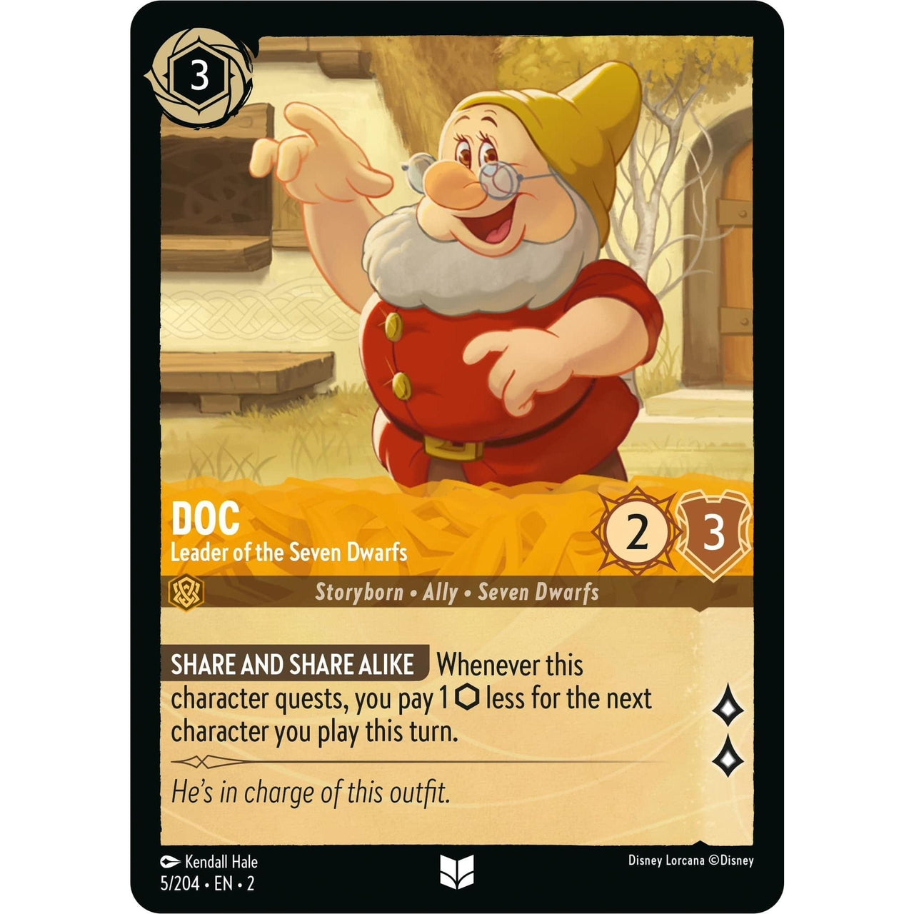Ravensburger Doc - Leader of the Seven Dwarfs (5/204) (Rise of the Floodborn) by LAB7 Malta, Europe