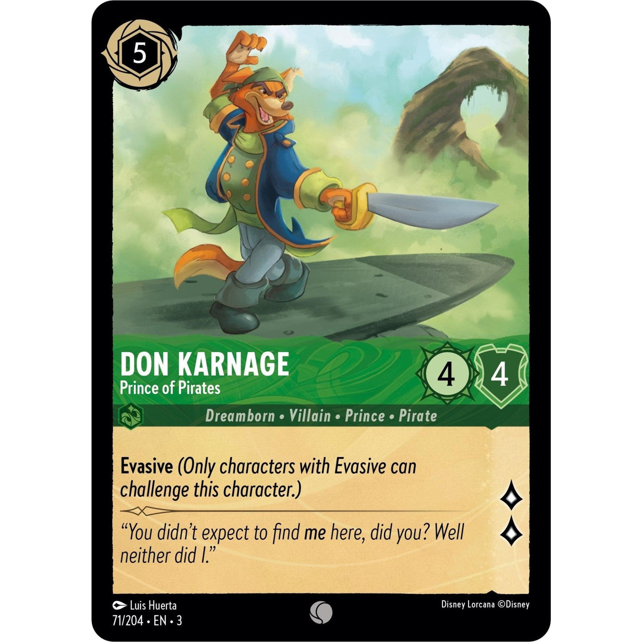 Ravensburger Don Karnage - Prince of Pirates (71/204) (Into the Inklands) by LAB7 Malta, Europe