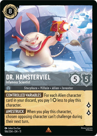 Disney Lorcana Dr. Hamsterviel - Infamous Scientist (186/204) by LAB7 Malta, Europe