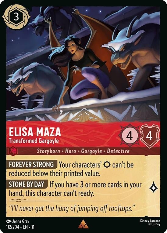 Disney Lorcana Elisa Maza - Transformed Gargoyle (112/204) by LAB7 Malta, Europe