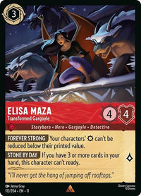 Disney Lorcana Elisa Maza - Transformed Gargoyle (112/204) by LAB7 Malta, Europe