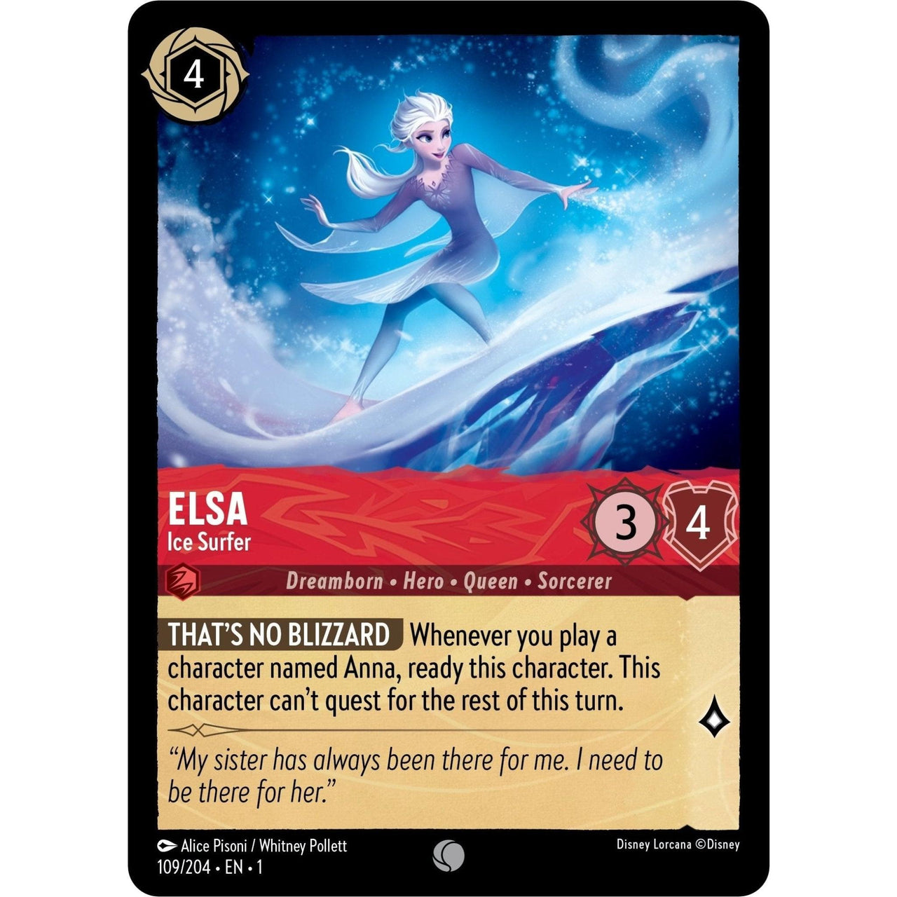 Ravensburger Elsa - Ice Surfer (109/204) (The First Chapter) by LAB7 Malta, Europe