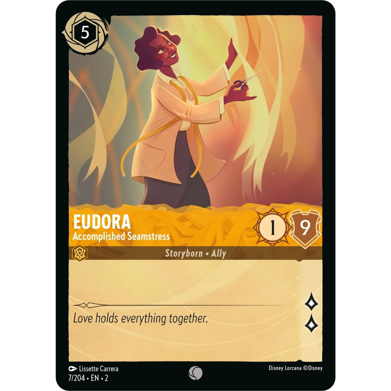 Ravensburger Eudora - Accomplished Seamstress (7/204) (Rise of the Floodborn) by LAB7 Malta, Europe