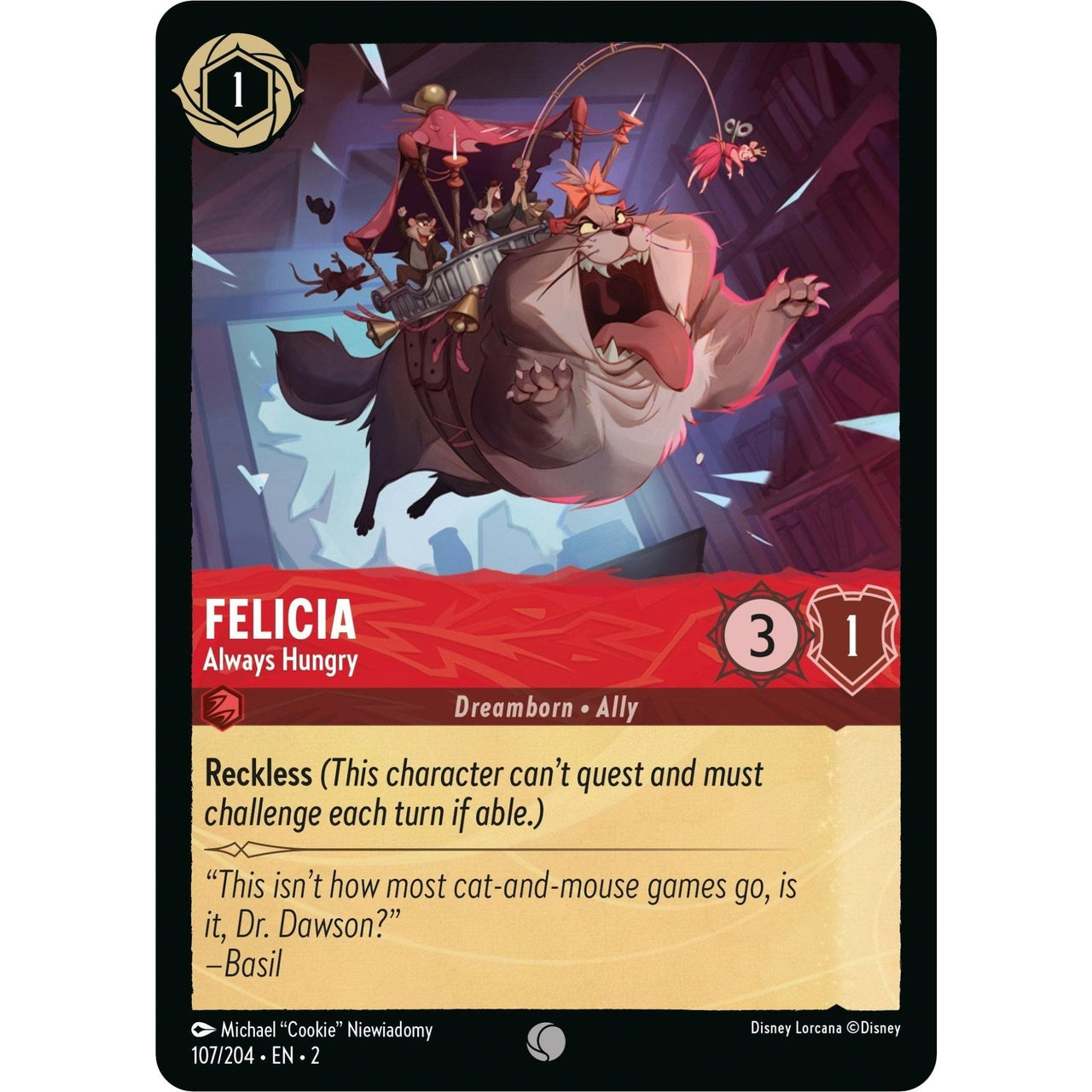Ravensburger Felicia - Always Hungry (107/204) (Rise of the Floodborn) by LAB7 Malta, Europe