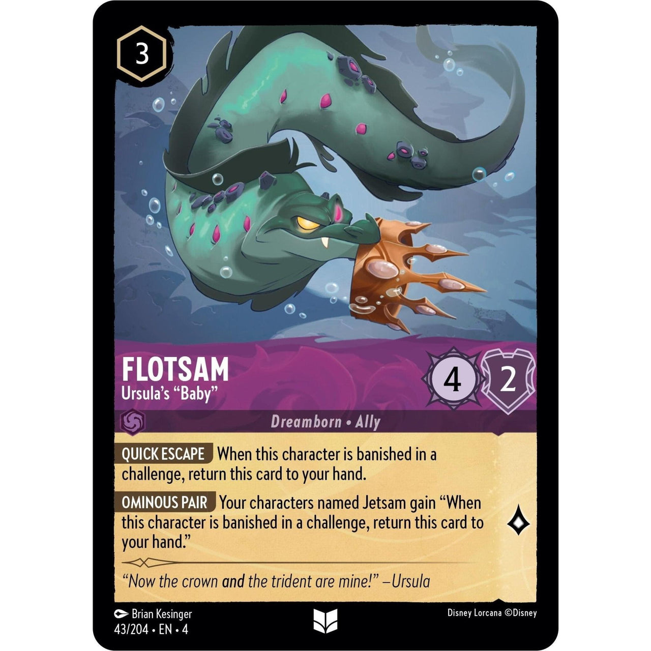 Ravensburger Flotsam - Ursula's "Baby" (43/204) (Ursula's Return) by LAB7 Malta, Europe