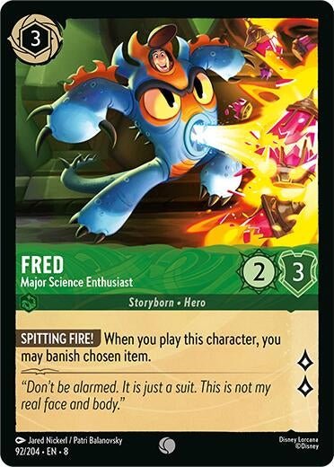 Ravensburger Fred - Major Science Enthusiast (92/204) (Reign of Jafar) by LAB7 Malta, Europe