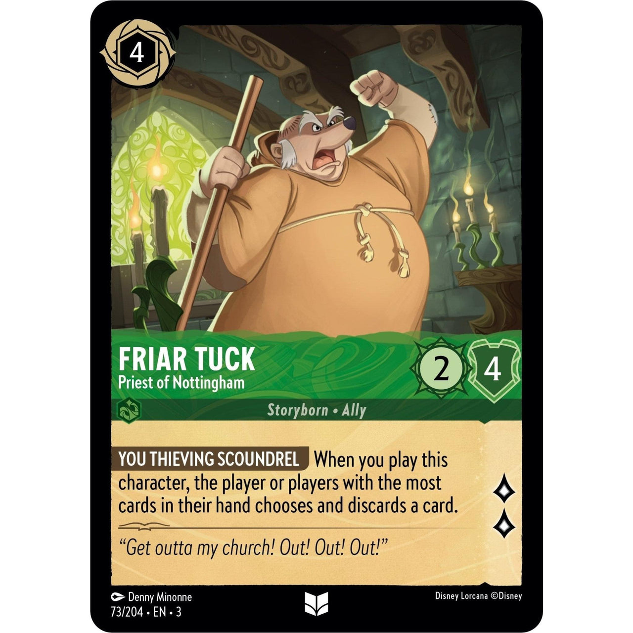 Ravensburger Friar Tuck - Priest of Nottingham (73/204) (Into the Inklands) by LAB7 Malta, Europe