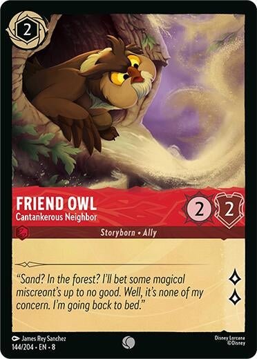 Ravensburger Friend Owl - Cantankerous Neighbor (144/204) (Reign of Jafar) by LAB7 Malta, Europe