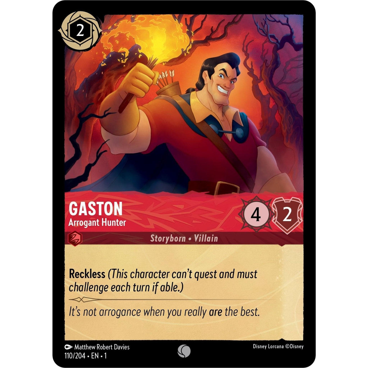 Ravensburger Gaston - Arrogant Hunter (110/204) (The First Chapter) by LAB7 Malta, Europe