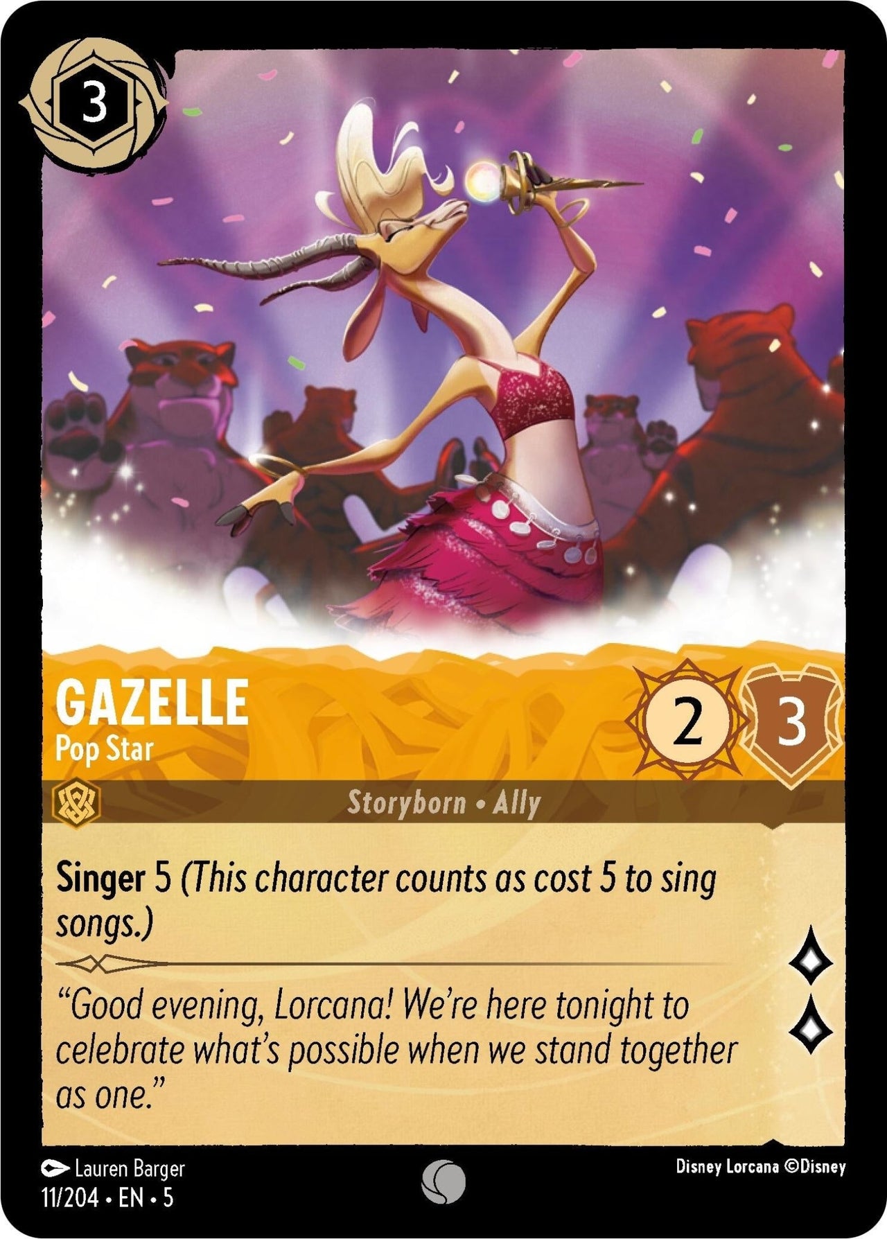 Ravensburger Gazelle - Pop Star (11/204) (Shimmering Skies) by LAB7 Malta, Europe