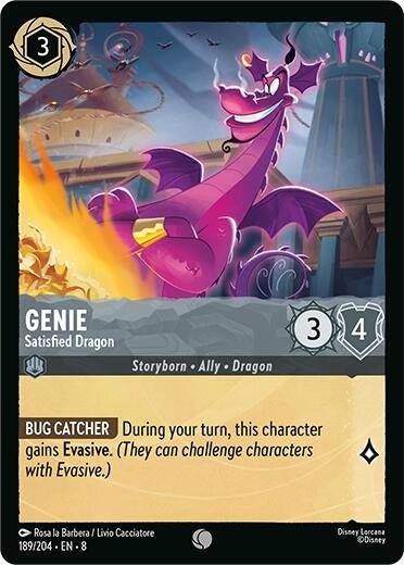 Ravensburger Genie - Satisfied Dragon (189/204) (Reign of Jafar) by LAB7 Malta, Europe