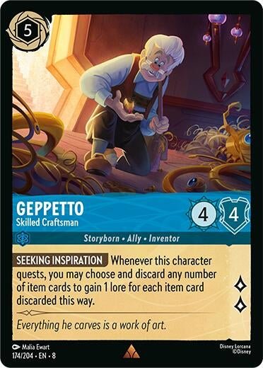 Ravensburger Geppetto - Skilled Craftsman (174/204) (Reign of Jafar) by LAB7 Malta, Europe