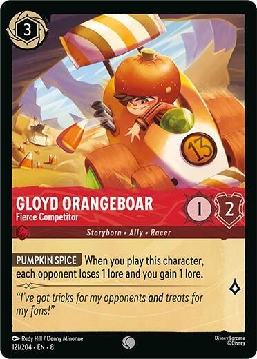 Ravensburger Gloyd Orangeboar - Fierce Competitor (121/204) (Reign of Jafar) by LAB7 Malta, Europe