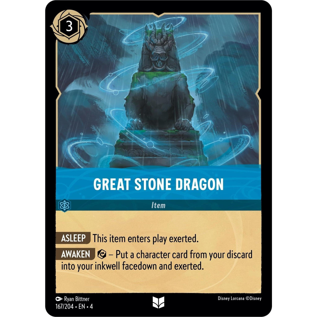 Ravensburger Great Stone Dragon (167/204) (Ursula's Return) by LAB7 Malta, Europe