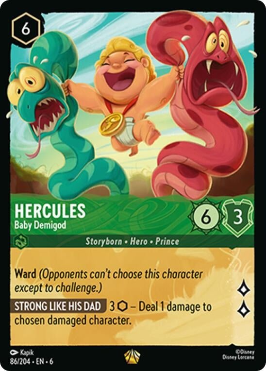 Ravensburger Hercules - Baby Demigod (86/204) (Azurite Sea) by LAB7 Malta, Europe